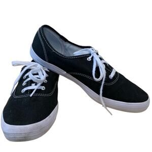 Keds black low top‎ women’s tennis  shoes lace up size 9 memory foam insole